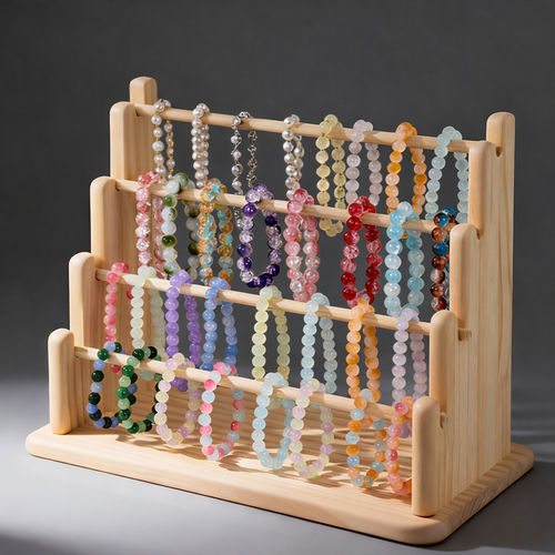 Wooden Jewelry Display Stand