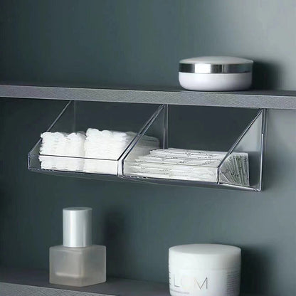 Wall-Mounted Cosmetic Organizer Shelf